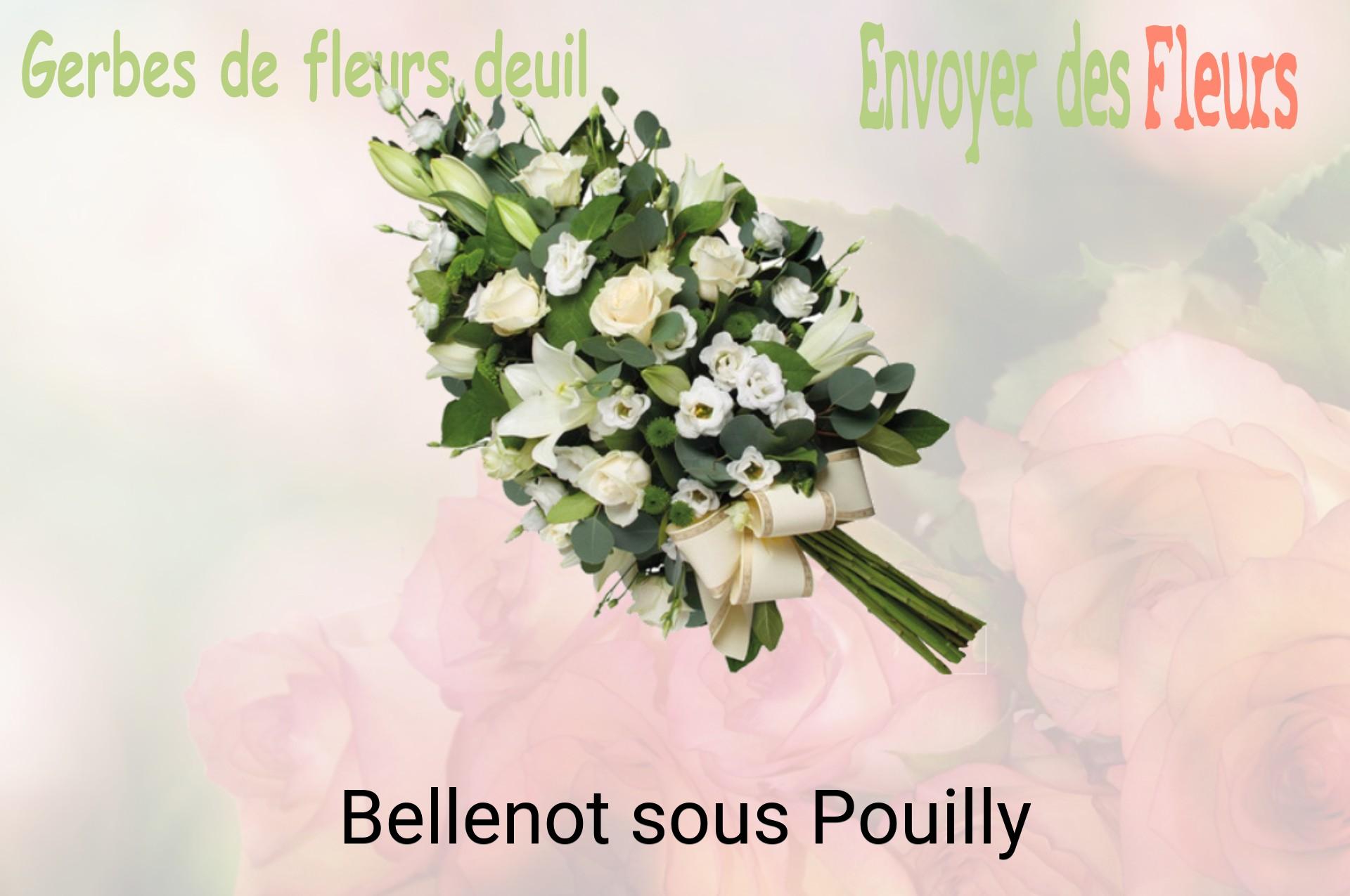 Gerbe de fleurs de deuil livrée à Bellenot-sous-Pouilly